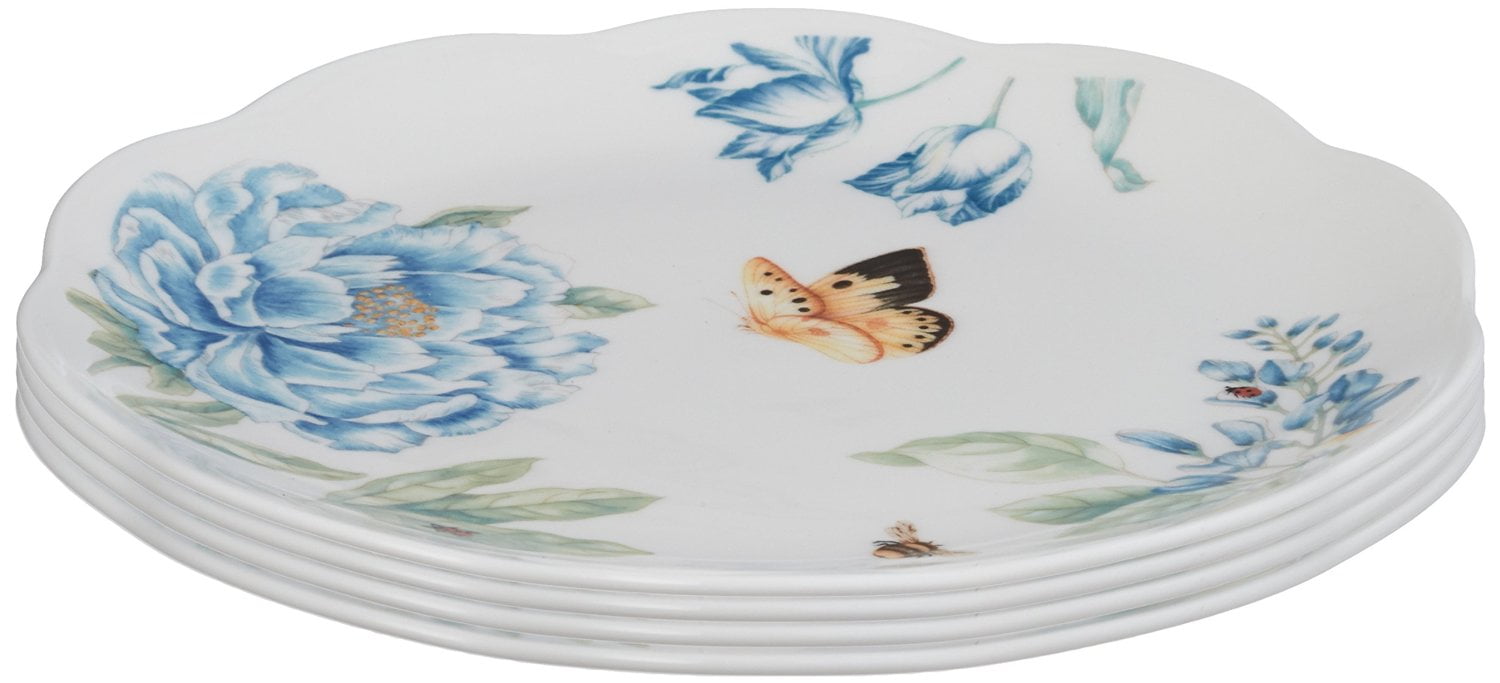 Lenox Butterfly Meadow Assorted Blue Dessert Plates, Set of 4 Walmart