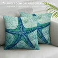 thumbnail image 3 of PIKWEEK  Beach Throw Pillow Covers Summer Pillow Cases, Outdoor Patio Furniture Decorative Cushion Covers for Couch Sofa Home Decoration, Blue Green, 3 of 5