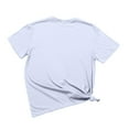 thumbnail image 3 of T-shirts pour Femmes Trapstar T-Shirt Imprimé pour Femmes Décontracté Graphique Filles Juniors Manches Courtes T-Shirt Fantaisie Hauts avec Col Rond (Blanc, G), 3 of 3