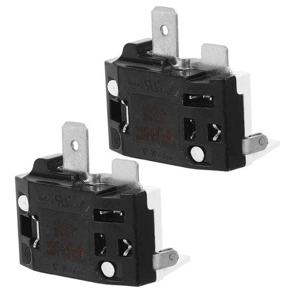 Small Refrigerator 2 Pcs Compressor Overheat Protector for Fridge Butterfly Aluminum Alloy Plastic