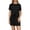 Black, variant on MDUKONU Women's Skirt Suit Casual Summer 2 Piece Short Skirt Sets with Short Sleeve Tee and Tennis Skort White M