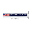 thumbnail image 3 of Decorative Design Happy Memorial Day Banner Polyester Material USA Flag for National Celebration Outdoor Event Indoor Decoration, 3 of 8