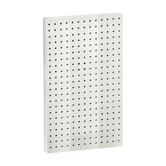 Azar Displays 771322-WHT White Pegboard Wall Panel Storage Solution, Size: 22"x 13.5", 2-Pack