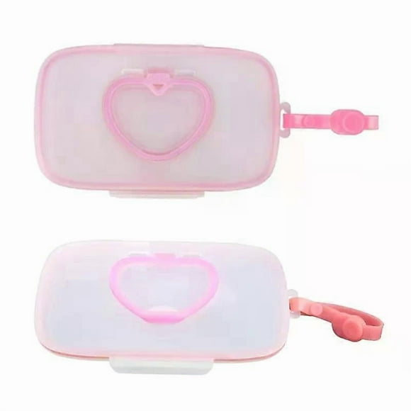 Baby Wipe Dispenser Portable Refillable Wet Tissue Box Container Reusable Travel Wipe Holder for Case Storage