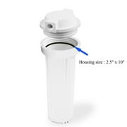 Geekpure 10 Inch Reverse Osmosis Filter Housing for RO System -1/4 Port-Fit for 2.5x10 Filters