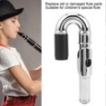 thumbnail image 4 of Flute Mouthpiece Silver Plated Children's Special Elbow Straight Pipe Dual Purpose Accessories, 4 of 4