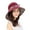 Beige, variant on SPRING PARK Women Summer Double Side Floral Solid Color Beach Travel Bowknot Wide Brim Sun Hat Reversible Foldable Cap
