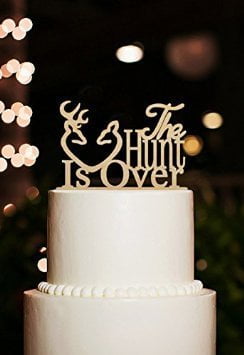 Acrylic Funny The Hunt Is Over Wedding Anniversary Party Cake Topper Unique Gift Acrylic Funny The Hunt Is Over Wedding Anniversary Party Cake Topper Unique Gift