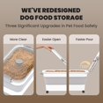 thumbnail image 3 of Recipiente de almacenamiento de comida para perros DDMOMMY de 9 a 10,5 kg con cuchara y tazón, 3 of 7
