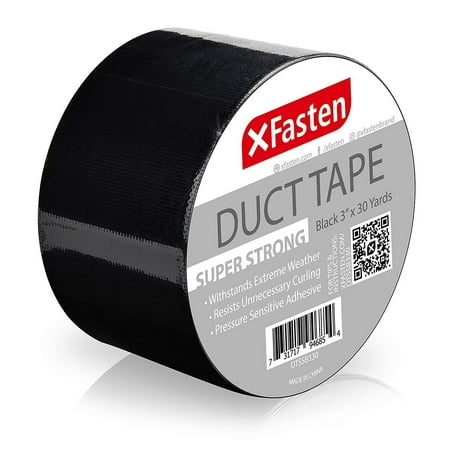 XFasten Super Strength Duct Tape, Black, 3