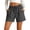 Dark Gray,#010, variant on Cotton Linen Shorts for Women Plus Size Drawstring Elastic Waist Summer Beach Vacation Bermuda Shorts with Pockets,XL