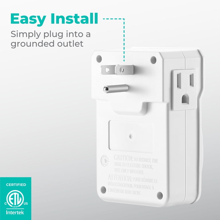 KMC Mechanical Indoor Outlet Timer, 24-Hour, 2-Pack photo 3