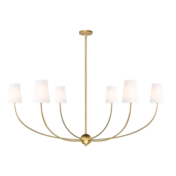 Z-Lite 3040-62 Shannon 6 Light 62" Wide Chandelier - Brass