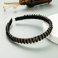 thumbnail image 1 of Diadema con cuentas tejidas a mano para el cabello Homing Hair Hoop, estilo barroco, esponja, accesorios simples para el cabello facial para mujer, 1 of 6