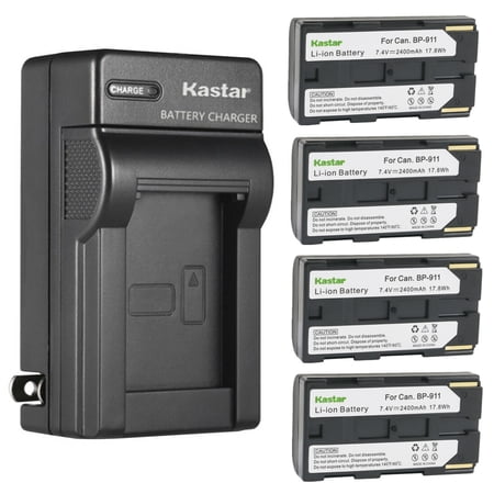 Kastar 4-Pack Battery and AC Wall Charger Replacement for Phase One XF 70301 Riegl FG21-P Riegl FG21P Phase One IQ Phase One Laser IQ Phase One IQ3 Phase One IQ4 Phase One P25 P25 plus P25+