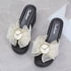 thumbnail image 5 of Sandalias Mujer Casual Peep Toe High Chunky Wedge Heels Shoes Lace Bow Slippers Wmkox8yii ytu4412, 5 of 8