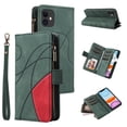 thumbnail image 1 of Compatible with iPhone 11 Wallet Case with Card Slots PU Leather Zipper Flip Folio Cover, 1 of 5