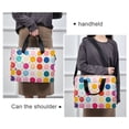 thumbnail image 6 of FORMRS 16" Laptop Sleeve Bag Carrying Case with Handle Travel Shoulder Briefcase, Colorful Circles, 6 of 8