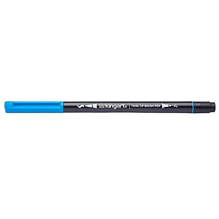 Kingart 96-Piece Unique Colors Dual-Tip Brush Pen Art Markers