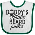 thumbnail image 3 of Inktastic Daddys Little Beard Puller Boys or Girls Baby Bib, 3 of 4
