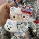 thumbnail image 1 of hello Cartoon Red Glasses Apron Keychain Plush Toy Backpack Doll Plush Keychain for Women Style 7, 1 of 1