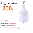 thumbnail image 1 of qifei 40-200W USB Rechargeable LED Outdoor Night Light Bulb Lights Portable Lamp, 1 of 9