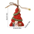 thumbnail image 3 of Mecorevxz Vintage Resin 3D Christmas Tree Shaped Ornaments with Bow,Christmas Hanging Decor for Xmas Tree,Wreaths,Christmas Gifts(F), 3 of 7