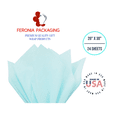 thumbnail image 2 of Light Blue Tissue Paper Squares, Bulk 24 Sheets, Feronia packaging, Made In USA Large 20 Inch x 30 Inch, 2 of 12