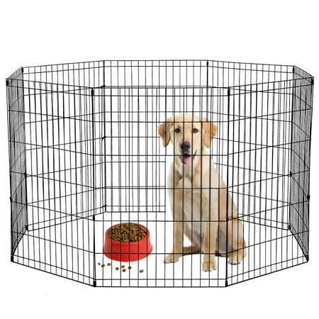 Bestpet 8 Panel 36 inch Dog Playpen Crate Exercise (Best Temporary Fence For Dogs)