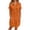 Orange, variant on Women’s Casual Shirt Dress Relaxed Fit Mid Length Long Sleeve Versatile Tunic Top Suitable for All Seasons Easy Outfit Everyday