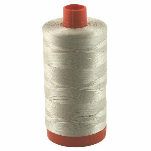 Beige 2312 + 2314 AURIFIL Cotton Mako 50wt Thread 2 Large Spools Ermine