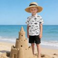 thumbnail image 6 of Dailycode Small Short Sleeve Button Down Shirts Cute Line Fishes Casual Shirt 3-10 Years, 6 of 9