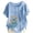 Sky Blue, variant on Vmvidoty Cotton Linen Vintage Daisy Bouquet Oil Painting Style Print Top 2026 Women's Spring And Summer Round Neck Short Sleeve Casual Fashion Button T-Shirt Pink S