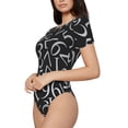 thumbnail image 3 of Picia Numbers Womens One Piece Swimsuits Modest Tummy Control Bathing Suits Lace Up Slimming Swim Suit-Medium, 3 of 9