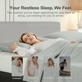 thumbnail image 6 of BlessLiving Cooling Pillowcases Queen, Breathable Envelope Closure Bedding Pillow Cover, Set of 2, 20" x 30", Silver Gray, 6 of 9