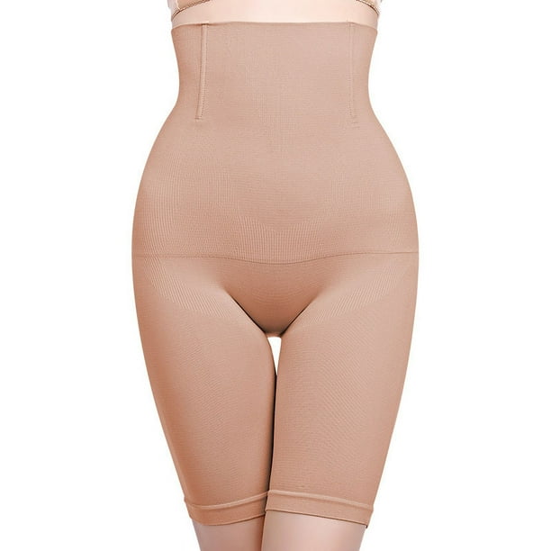 Pantalones abdominales sin costuras para mujer, pantalones moldeadores de cintura alta, reductores y ajustados para después del parto, con esquinas planas