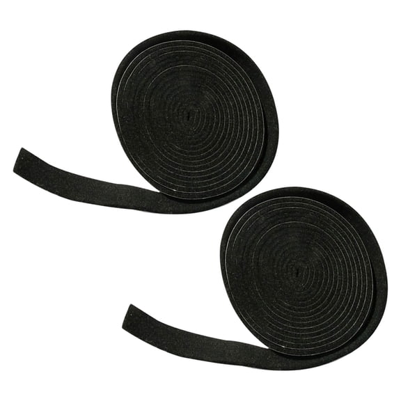 LOLIPPYY 2Pcs Black Self-Adhesive Felt Strips for Home Furniture Protection Sealing Strip Noise Reduction