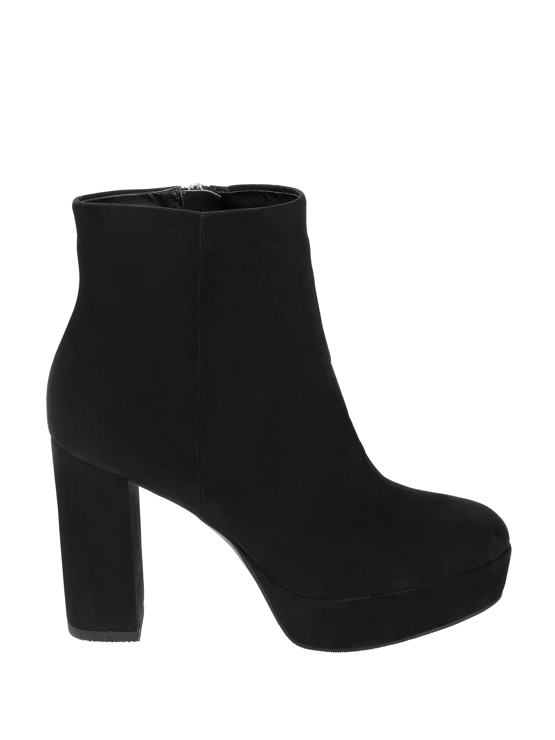 Black suede platform booties cheap