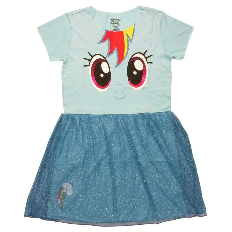 Girl's My Little Pony Rainbow Dash Face T-shirt : Target