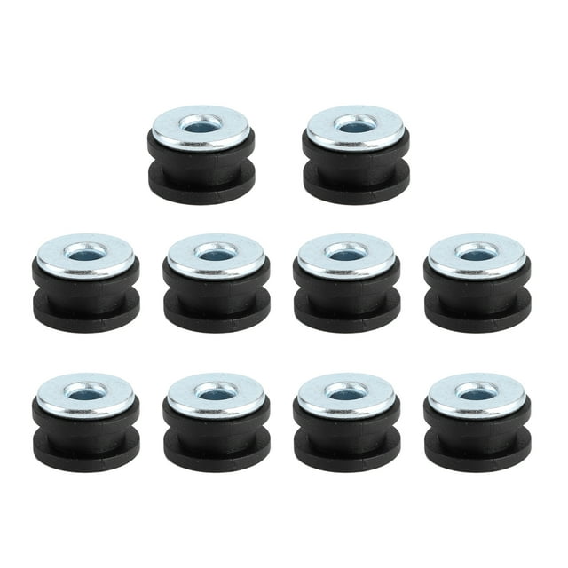 Motorcycle Grommets, Rubber Grommets, Black And Silver Motorcycle Grommets Kit For Replacement Motorcycle Home Fairings Motorcycle