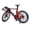Black/Red, variant on YAHHU Alloy Finger Racing Bicycle Toy, Miniature Dual Handlebar Mountain Bike Model for Kids, Diecast Play Vehicle Decoration, Black/White (8.6 inches / 22 cm)
