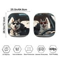 thumbnail image 4 of Jeiento Funny Husky Car Window Shades 2-Piece Foldable Windshield Sun Shade Universal Removable Automotive Accessories Reflect UV Sun and Heat and Protect Your Car, 4 of 6