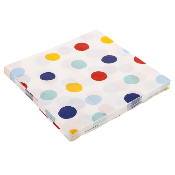 LABSERRON Colorful Dots 20 Sheets Party Paper Napkins for Bathroom Use