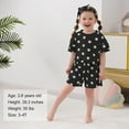 thumbnail image 2 of ZOEREA Toddler Girl Clothes Baby Girls Outfits 6M-5T Summer Floral Print Shirt+Shorts+Headband 3pcs Baby Clothing, 2 of 11