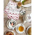 thumbnail image 4 of Red Plaid Farmhouse Kitchen Dish Towels for Drying Dishes Set of 3, Watercolor Cute Country Pigs Checkered Waffle Weave Microfiber Hand Tea Bathroom Towels Quick Dry & Absorbent Towel 15.7x23.6, 4 of 7