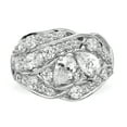 thumbnail image 5 of Sterling Silver Rhodium-plated Pear CZ Fancy Ring QR7113, 5 of 5