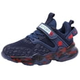thumbnail image 3 of enyan Sneaker for Boys Summer Breathable Lightweight Socks Shoes Soft Casual Sneakers Running Shoes for Kids (Toddler/Little Kid/Big Kid) Dark Blue,4, 3 of 7