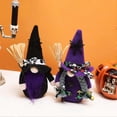 thumbnail image 3 of Faceless Gnome Plush Doll Decoration Hand-made Brooms Witch Dolls with Dark Elf Hat for Living Room Display, 3 of 5