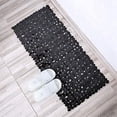 thumbnail image 4 of Alfombrilla de baño de guijarros DENGXMXG negra, 4 of 5