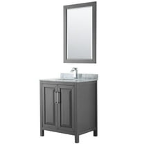 Wyndham Collection Wcv252530sunsm24 Daria 30" Free Standing Single Vanity Set - Dark Gray